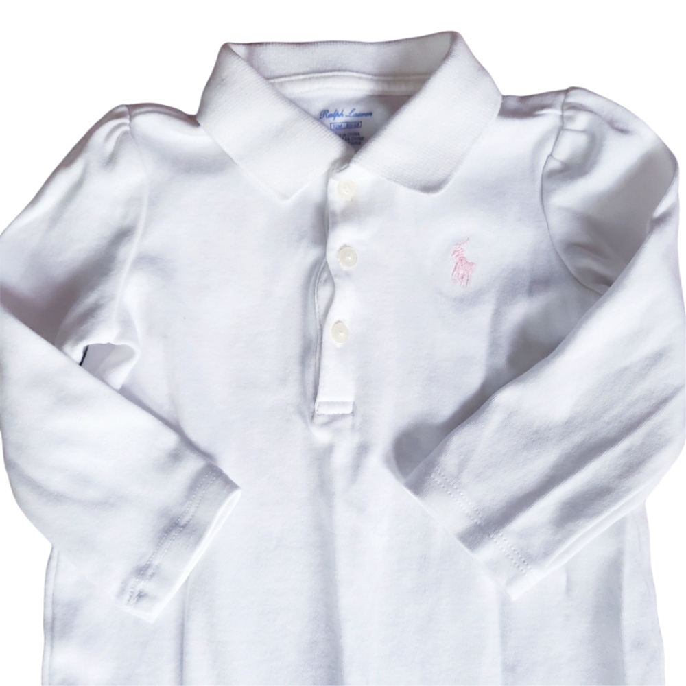 Ralph Lauren White One Piece 12M